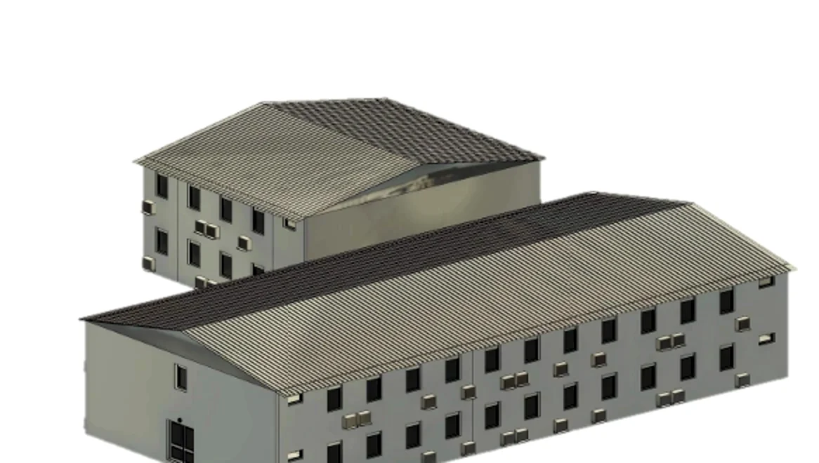 Bâtiments d'hébergement modulaires — camp de Cincu