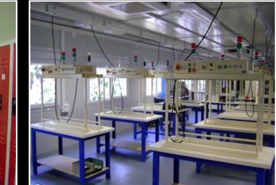 Atelier de formation Bac Pro électrotechnique — lycée Mendès, Épinal