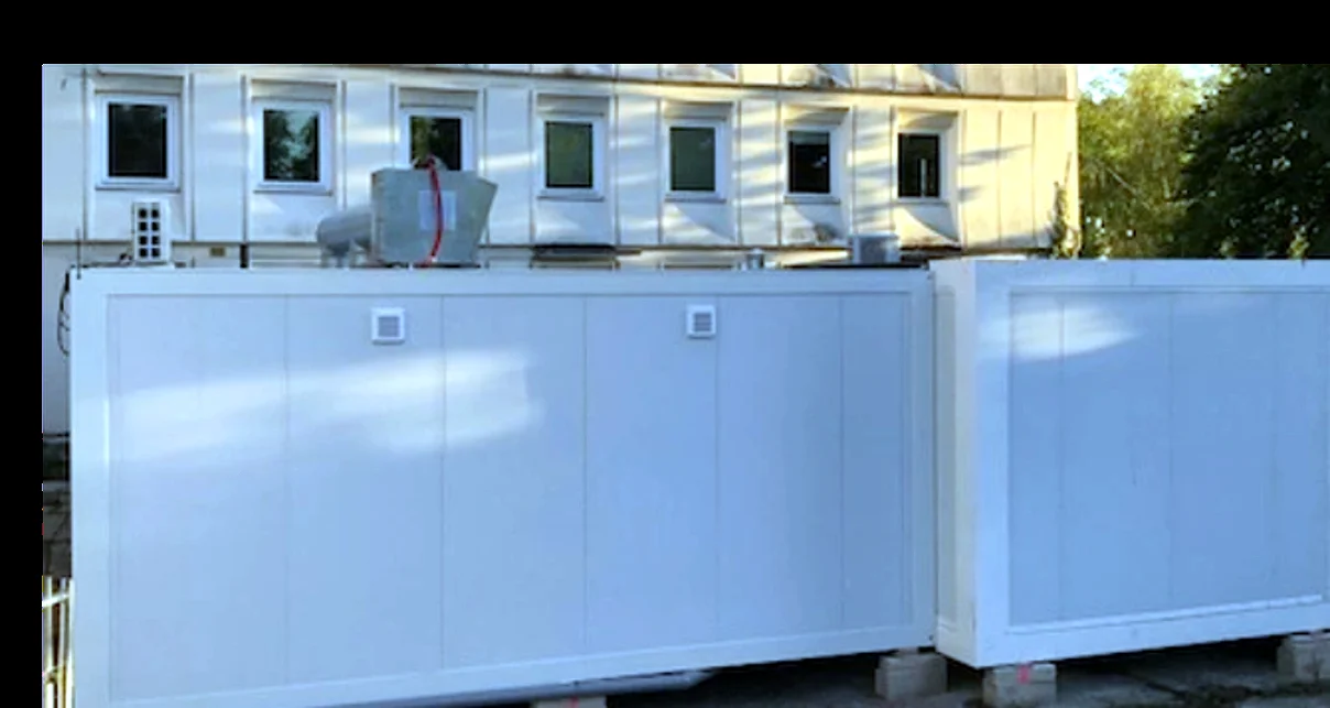 Cuisine modulaire installée sur site — collège La Fontaine du Roy