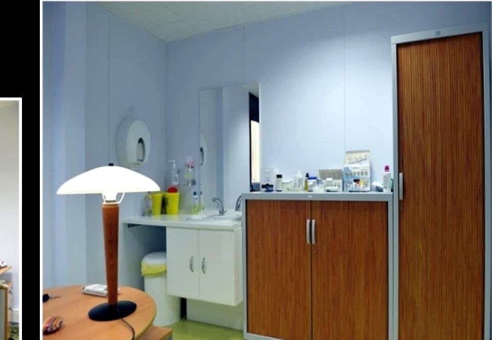Cabinet de soins équipé — clinique de Sète