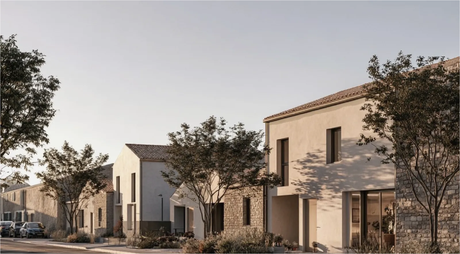 Visualisation d'une variante de toiture pour un programme de logements communaux